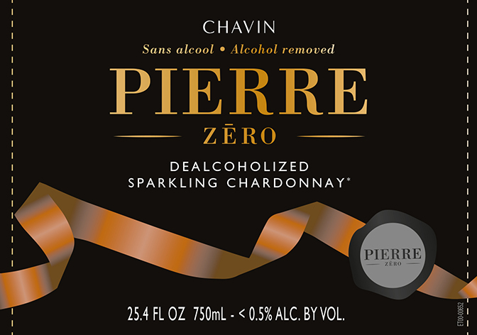 Pierre Chavin Zero Sparkling Chardonnay Front Label