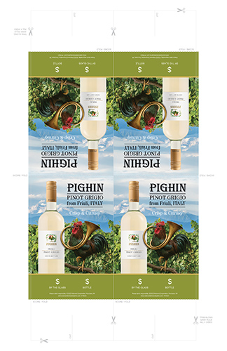 Pinot Grigio Friuli Folding Table Tent (Editable)