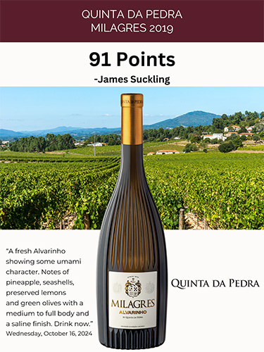 Quinta da Pedra Milagres 2019 Sell Sheet- James Suckling, 91 Points