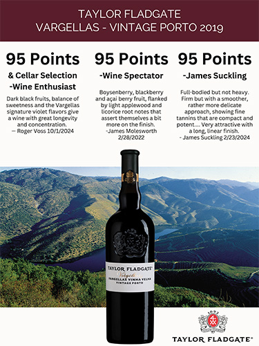 Taylor Fladgate Vargellas-Vintage Porto 2019 Sell Sheet – 95 Points