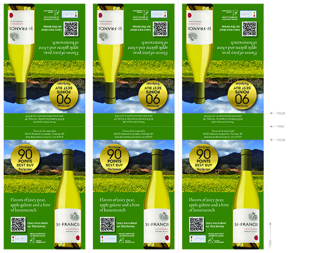 Sonoma County Chardonnay 2023 Wine Spectator Shelf Talker – 90 Points