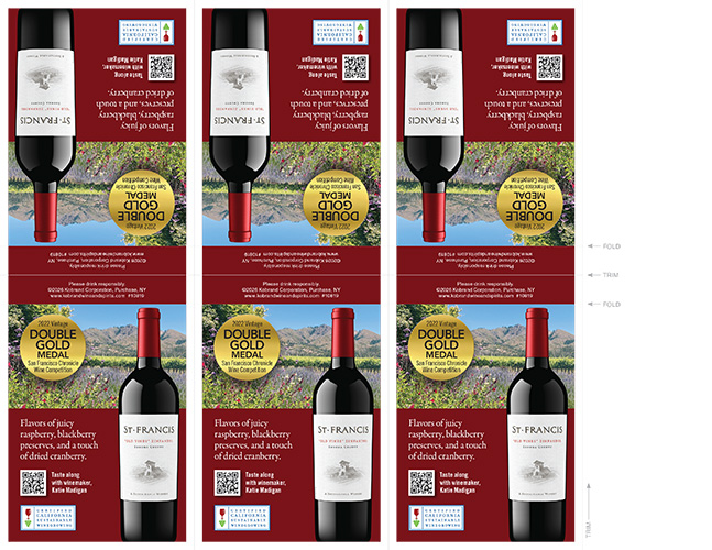 Sonoma County “Old Vines” Zinfandel 2022 Shelf Talker – Double Gold Medal