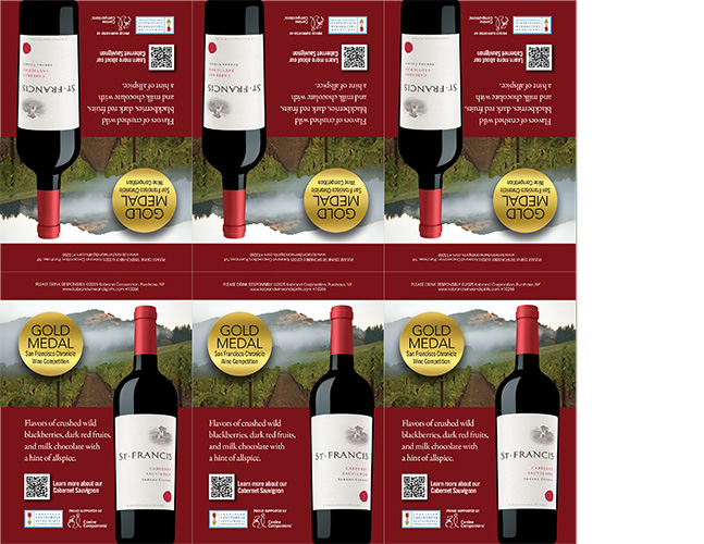 Sonoma County Cabernet Sauvignon ‘Gold Medal’ Shelf Talker