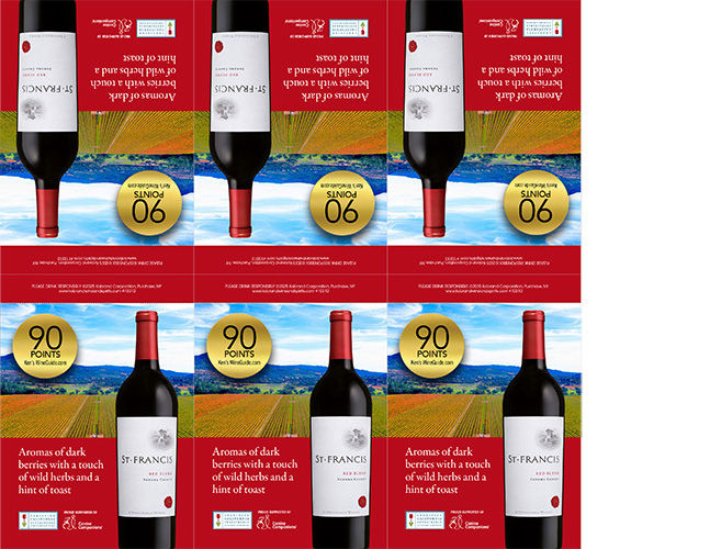 Sonoma County Red Blend Ken’s Wine Guide 90 Points Shelf Talker