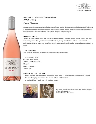 Rosé 2025 Fact Sheet