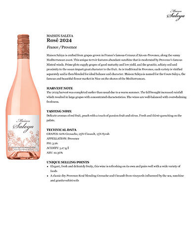 Rosé 2024 Fact Sheet