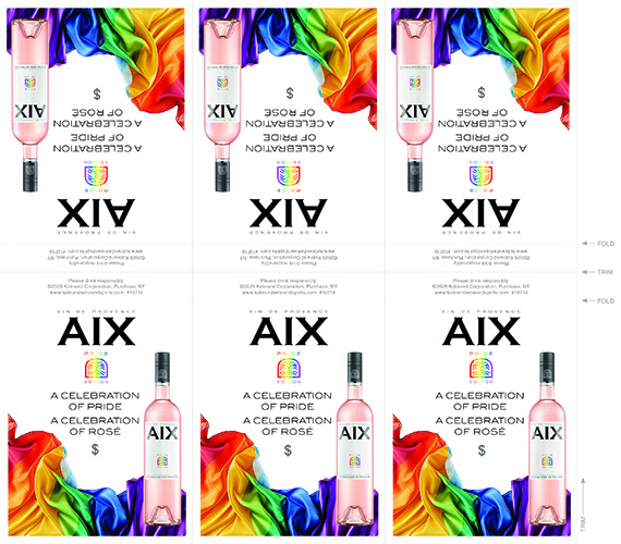 AIX Rosé Pride Shelf Talker (Editable PDF)