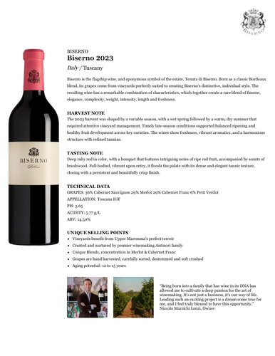 Biserno 2023 Fact Sheet