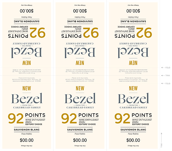 Sauvignon Blanc 2024 Wine Enthusiast Shelf Talker (Editable PDF) – 92 Points
