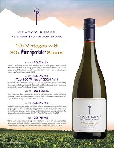 Te Muna Sauvignon Blanc 90-Point Scores Sell Sheet