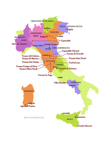 Italian Portfolio Map