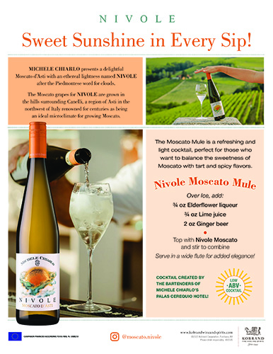 Nivole Moscato Mule Cocktail Sell Sheet