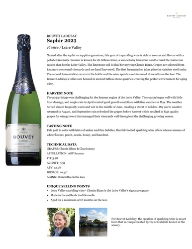 Saphir 2023 Fact Sheet