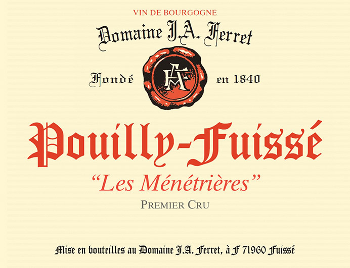 Pouilly-Fuissé Hors-Classe Les Ménétrières Front Label
