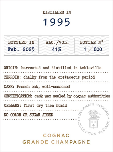 Pléiade Millésime Front Label