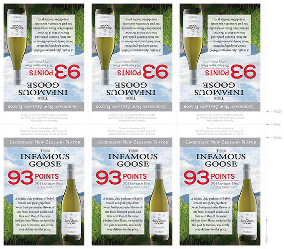 Infamous Goose 2024 Tasting Panel Shelf Talker – 93 Points