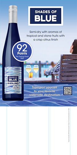 Shades of Blue Riesling Tasting Panel Case Card – 92 Points