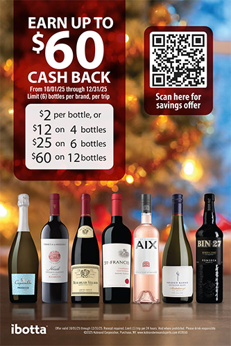 $60 Ibotta Holiday OND In-Store Demo Tasting Sheet