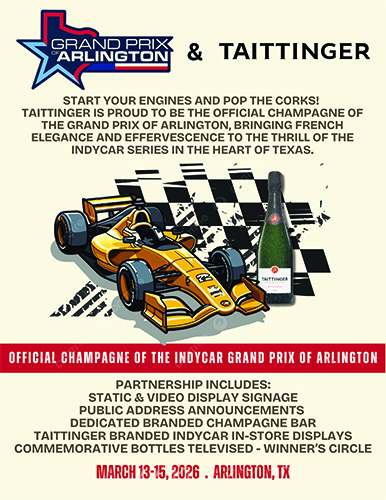 Champagne Taittinger Grand Prix Arlington Sell Sheet