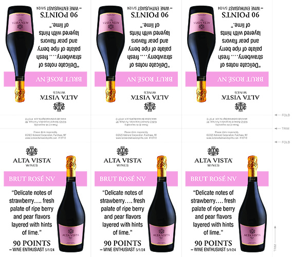 Brut Rosé Wine Enthusiast Shelf Talker – 90 Points