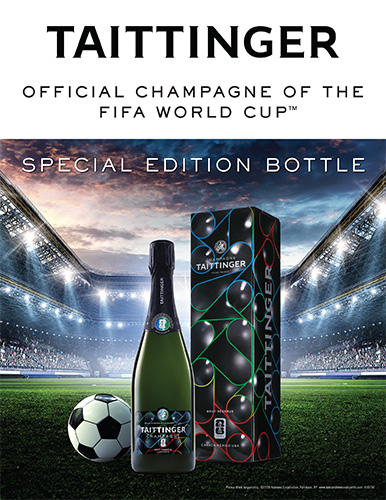 Champagne Taittinger FIFA World Cup Special Edition Bottle Sell Sheet