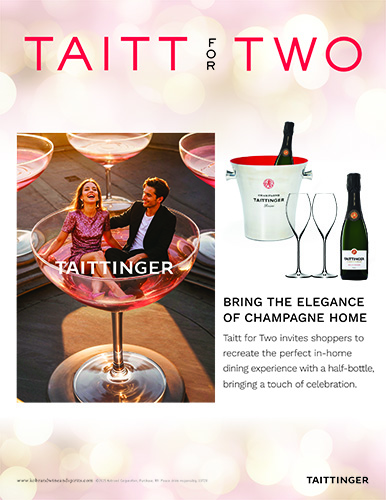 Champagne Taittinger Taitt for Two Sell Sheet (Off-Premise)