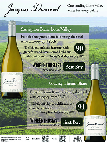 Jacques Dumont Loire Valley Whites Tasting Panel Sell Sheet – 90+ Point Scores