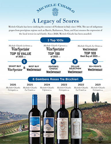 Michele Chiarlo Legacy of Scores Sell Sheet