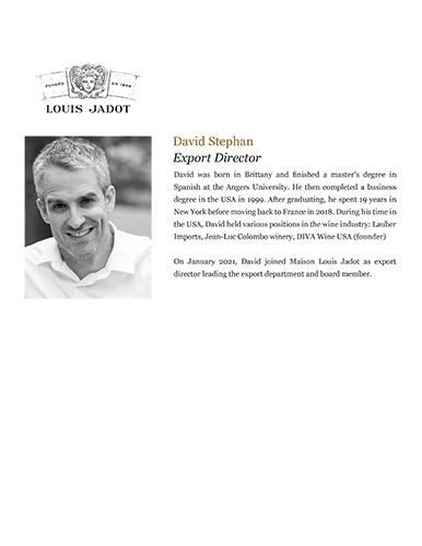 David Stephan, Export Director