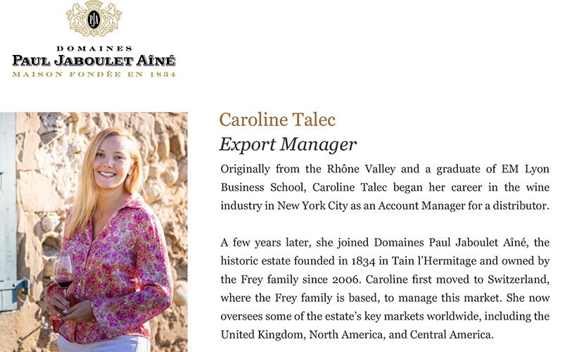 Caroline Talec, Export Manager