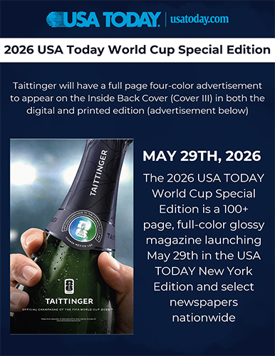 Champagne Taittinger FIFA World Cup USA TODAY Info Sheet