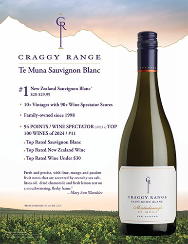 Craggy Range Te Muna Sauvignon Blanc In-Store Demo Tasting Sheet (Flow)