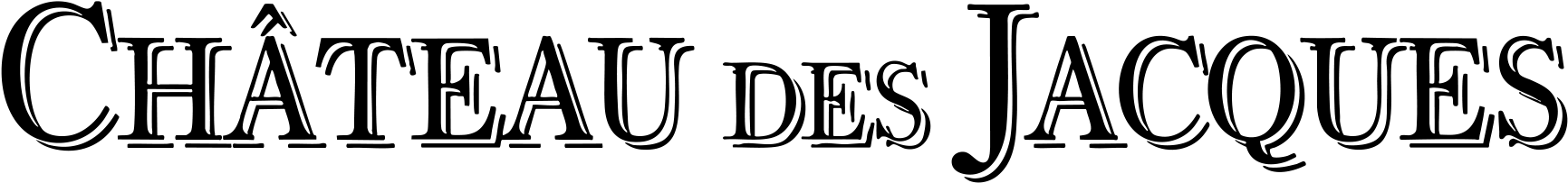 Château des Jacques Logo (font-only)